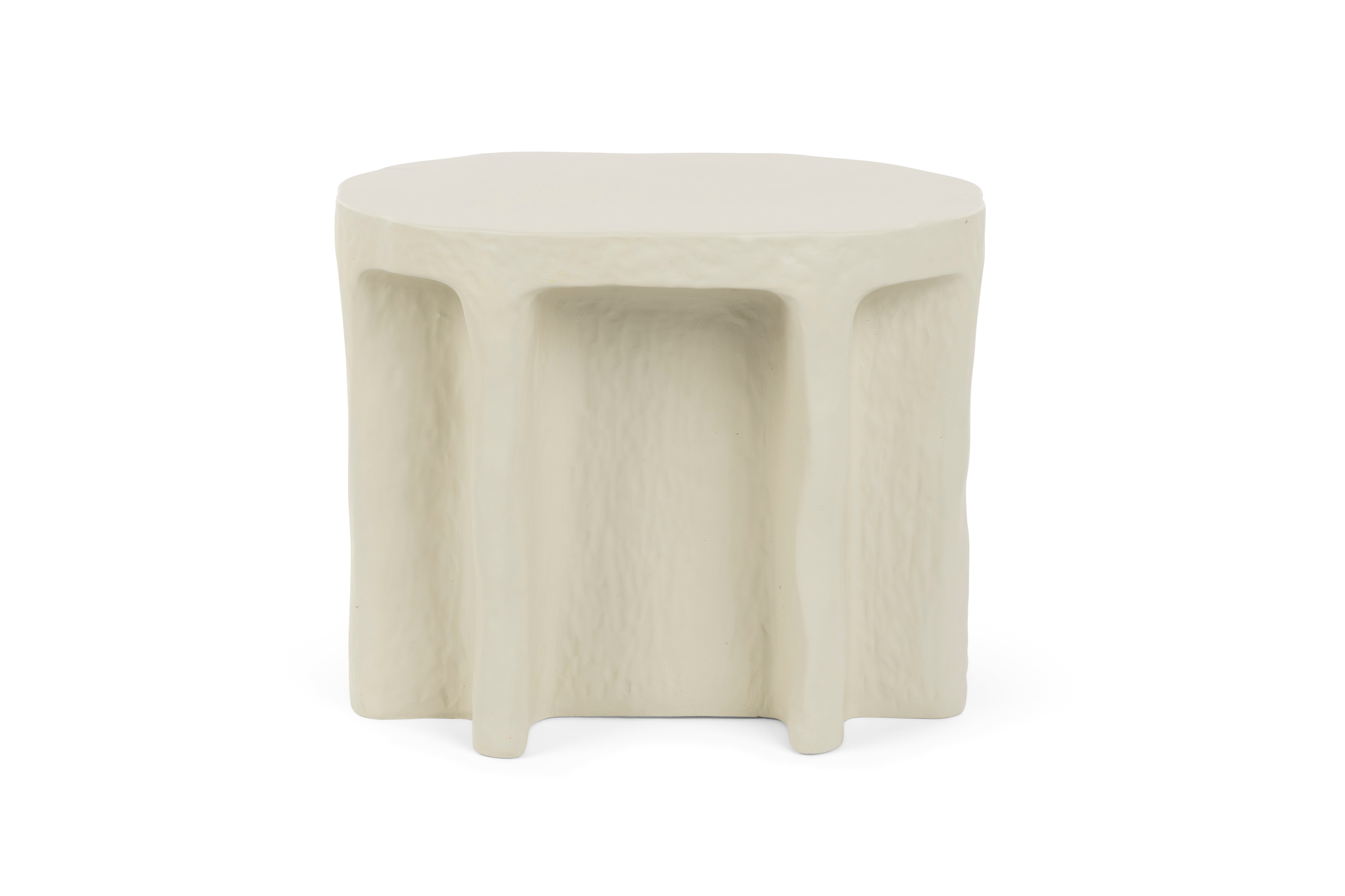 Bold Monkey Born To Be Alive Beige Oval Side Table